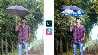 New Umbrella Raining Photo Editing Tricks | New Concept Editing | Lr & Picsart Editing Tutorial