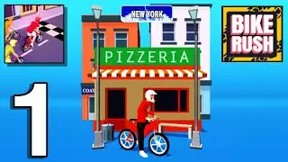 Bike rush: (by ketchapp) NEW YORK city Android gameplay walkthrough part 1 (Android+ios)