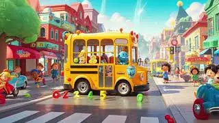 🚌🎶 Counting to 10 with the Wheels on the Bus 2 | Fun Learning Adventure for Kids! 🎉