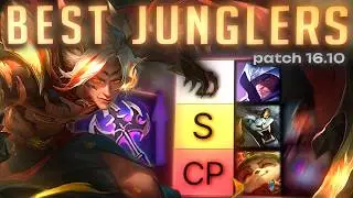 THE BEST JUNGLERS TO CLIMB WITH - PATCH 16.10 - LEAGUE OF LEGENDS TIERLIST