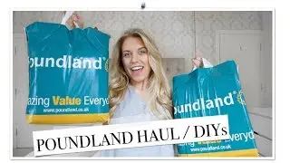 HUGE POUNDLAND HAUL APRIL / MAY 2018 | DIY & HOME DECOR IDEAS | Freya Farrington