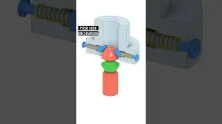 Push Lock Mechanisms #solidworks #design #cad #project #industrialdesign