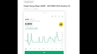 Target #HargaWajarSaham ADMF OKTOBER 2025 #analisissaham 😁
