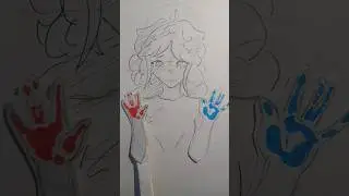 what's the color??(lwk a fail🫤)#drawing #oc #art #red #blue