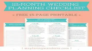simple wedding planning checklist pdf