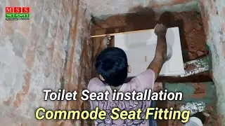 Toilet Seat installation | Seat Commode fitting | Toilet setting | Mss Bangla Plumbing