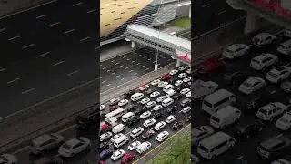 Traffic in Sheikh Zayed road in Dubai #shortvideo #cars #dubai