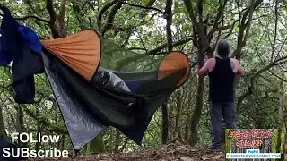 04, #pitching, #hammock, #underquilt , preparing for the storm#2025 , @ashoffgrid , #woods , #hammoc