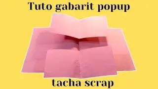 Tuto carte popup gabarit super rapide et facile &agrave; faire #tuto #scrap #popup
