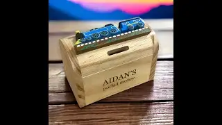 Introducing this stunning laser engraved wooden children's money box - personalise with any message!