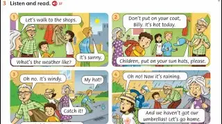 3 сынып ағылшын 28 бет Family and friends Ex:3 listen and read It&rsquo;s hot today