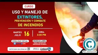 ⛑CURSO: USO Y MANEJO DE EXTINTORES, PREVENCIÓN Y COMBATE DE INCENDIOS⚠🧯