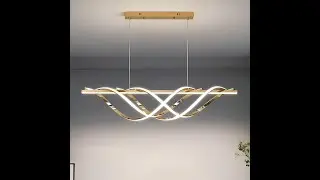 70 Watt Skylar Gold Modern LED Linear Chandelier Unboxing Video