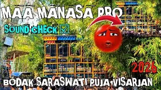 Bodak saraswati puja visarjan 2026 💥Maa manasa pro sound check ☑ #viral #viralvideos #maamanasapro