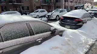 Snow fall USA , NYC Jan 2026 