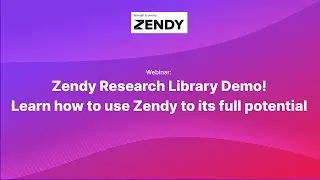 [Demo Webinar] Learn how to use Zendy to its full potential
