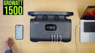 GROWATT Infinity 1500 Portable Power Station Fully Tested (Solar Charging, Overload Protection, App)