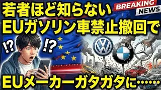 若者ほど知らない、EUガソリン車禁止撤回でEUメーカーガタガタに&hellip;&hellip;