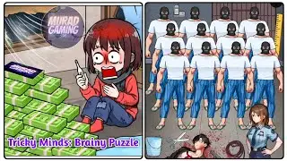 Tricky Minds Brainy Puzzle Level 100: Find The Killer !Gameplay Solution