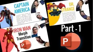 Morph Transition using Smart Art | PART - 1 | #avengers  PowerPoint Presentation