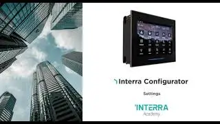 Interra Configurator  | Settings