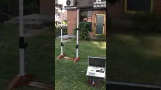 Portable door frame metal detector