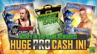 HUGE MONEY IN THE BANK PRO CASH IN 💵!! NEW WRESTLEMANIA 33 MITB REWARDS | WWE SuperCard
