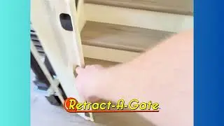 ✔️Install Retract-A-Gate Baby Gate Without Drilling in the Banister