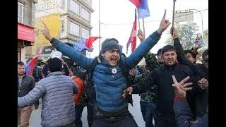 Left Alliance students protesting against petro-price hike