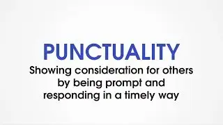 (G2) Punctuality - Character Trades. Lists of positive character traits and qualities for children.