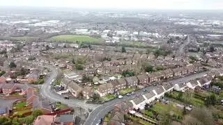 City Road Rowley Regis Aerial view
