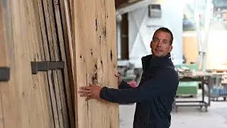 Samengestelde wagonplanken: extra breed oud hout