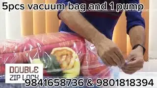 VACUUM STORAGE SPACE SAVER BAGS WITH TRAVEL HAND PUMP NEPAL 9841658736