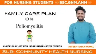 Nursing care plan on poliomyelitis l Ncp on polio  l family care plan l #ncp #nursing #bscnursing
