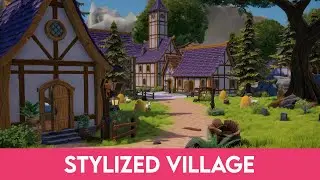 Stylized Medieval Village for Unity