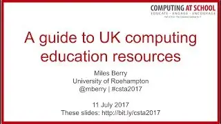 A guide to U.K. computing education resources