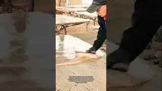 Stone Slab Resin Filling Process | Surface Repair & Sealing for Natural Stone