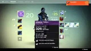 Destiny Raise Light Rating on Gear