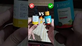 deconstruct vitamin c serum vs pilgrim vitamin c serum 🔥🤫  #vitamincserum #skincare #deconstruct
