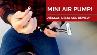 AIRSSON Portable Mini Bike Pump Demo and Review