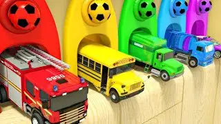 Color Balls & Sing a Song! | Baby Shark Nursery Rhymes | SquareWheels TV Nursery Rhymes & Kids Songs