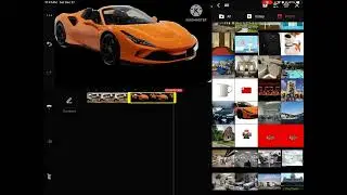 How to make a image slide into the background in Kinemaster 