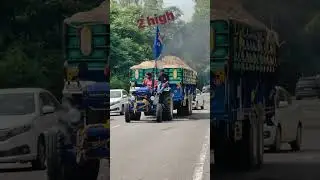 power of tractor modified Tractor pulling trolley #punjab #tractor #viral #shorts