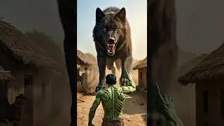 Bheriya ko sabak sikha diya hulkne #hulk #desihulk #wolf #aihulk #hulkvwolf #haddihulktransform #ai