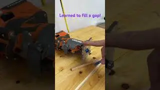 Easy way to fill gaps in woodwork #diy