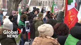 Iranian-Montrealers show solidarity with Iran protests, demand end to clerical regime