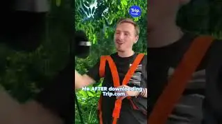 Me After downloading the Trip.com