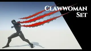 Clawwoman animation set