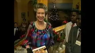 The Queen talks to the children