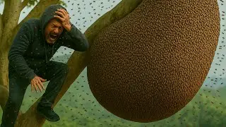 Extreme Honey Harvest &ndash; Risking It All for Wild Sweetness! | Woodworkers catch bees